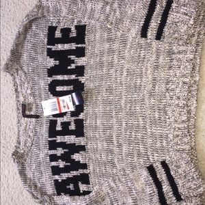 Khaki/Black XS “Awesome” Sweater